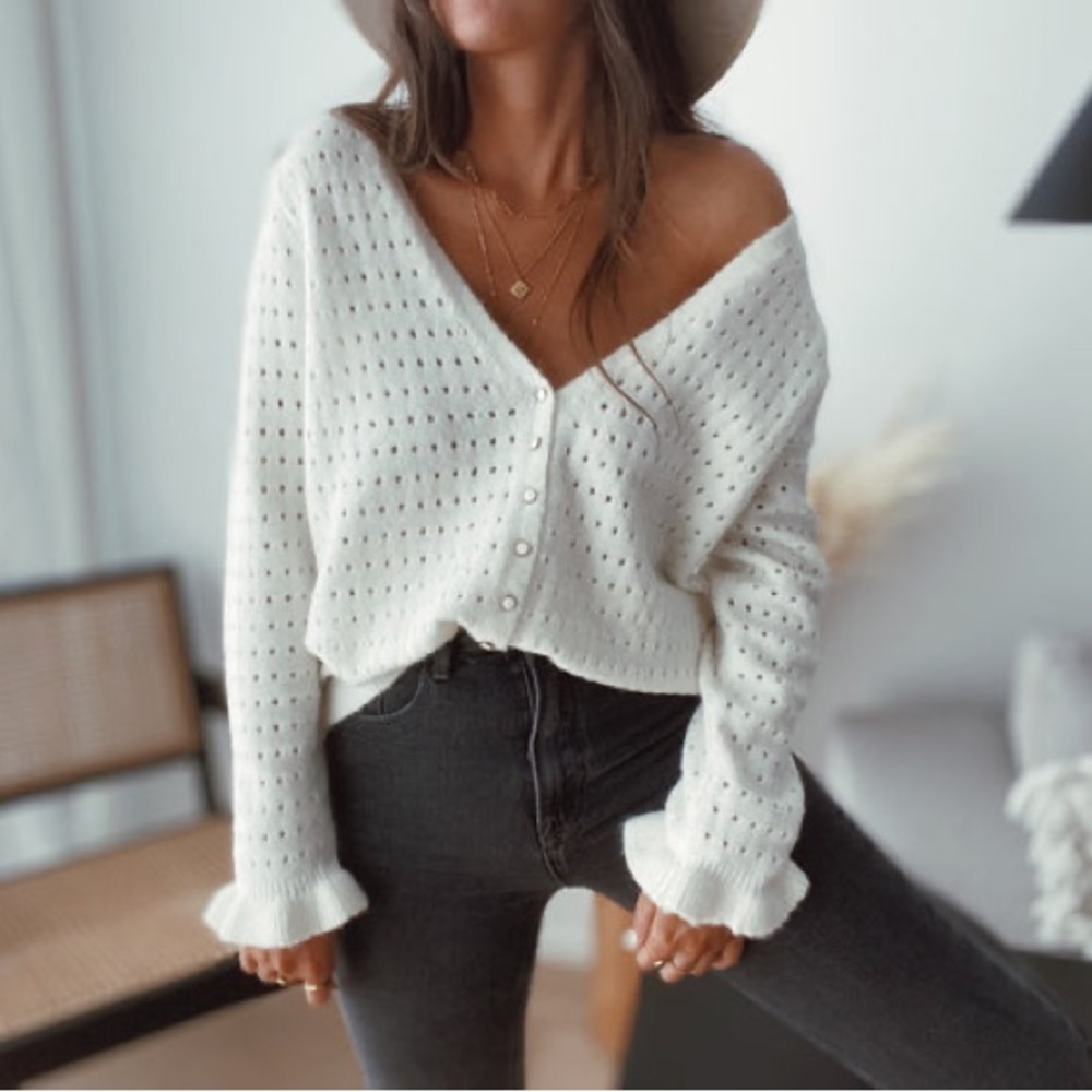 Ecru Daniel Cardigan